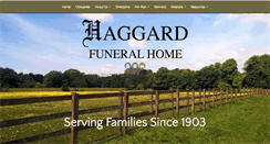 Desktop Screenshot of haggardfuneralhome.com